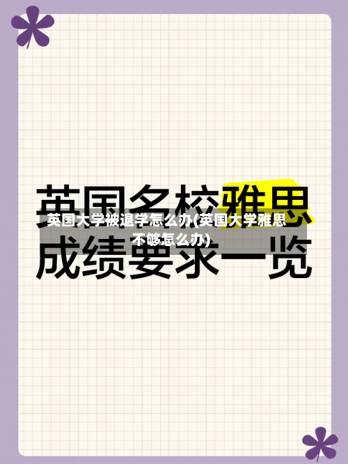 英国大学被退学怎么办(英国大学雅思不够怎么办)