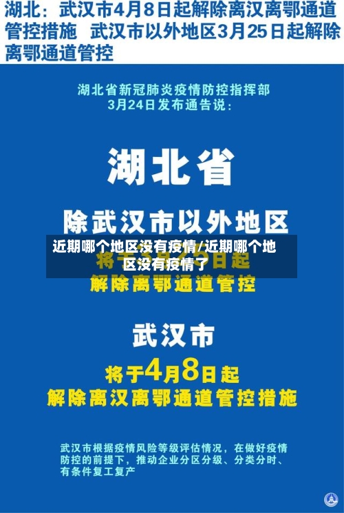 近期哪个地区没有疫情/近期哪个地区没有疫情了