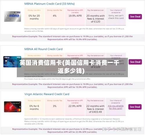 英国消费信用卡(美国信用卡消费一千返多少钱)