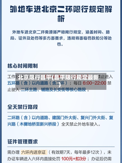 北京限行昌平(昌平限行规定最新)-第2张图片