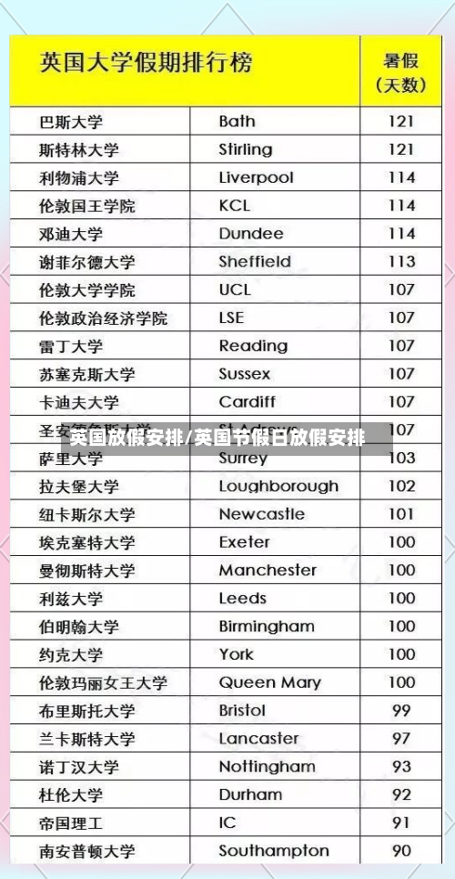 英国放假安排/英国节假日放假安排-第2张图片