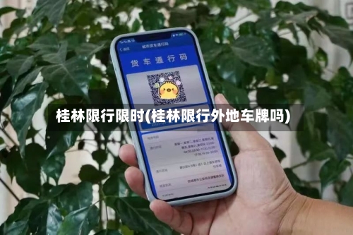 桂林限行限时(桂林限行外地车牌吗)