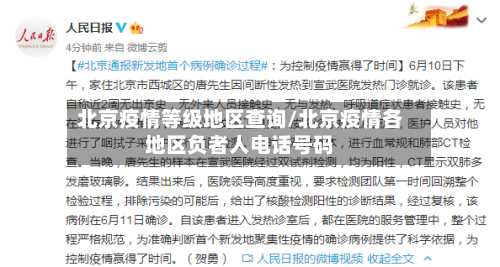 北京疫情等级地区查询/北京疫情各地区负者人电话号码-第2张图片