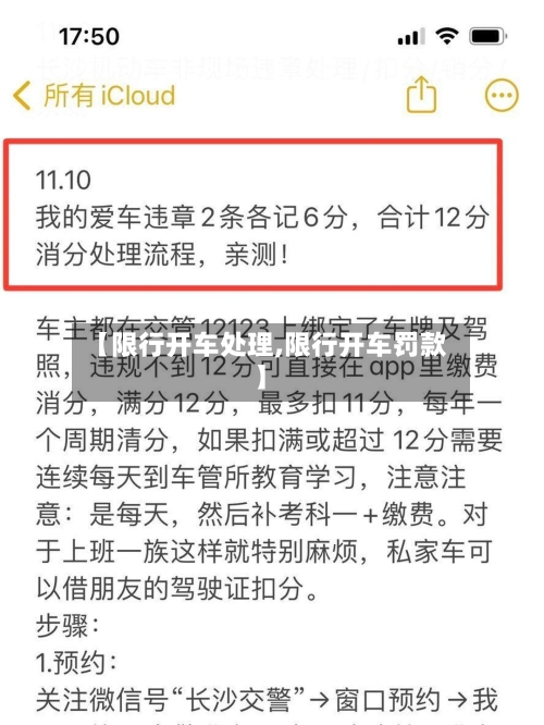 【限行开车处理,限行开车罚款】-第2张图片