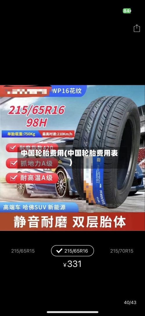 中国轮胎费用(中国轮胎费用表)-第2张图片
