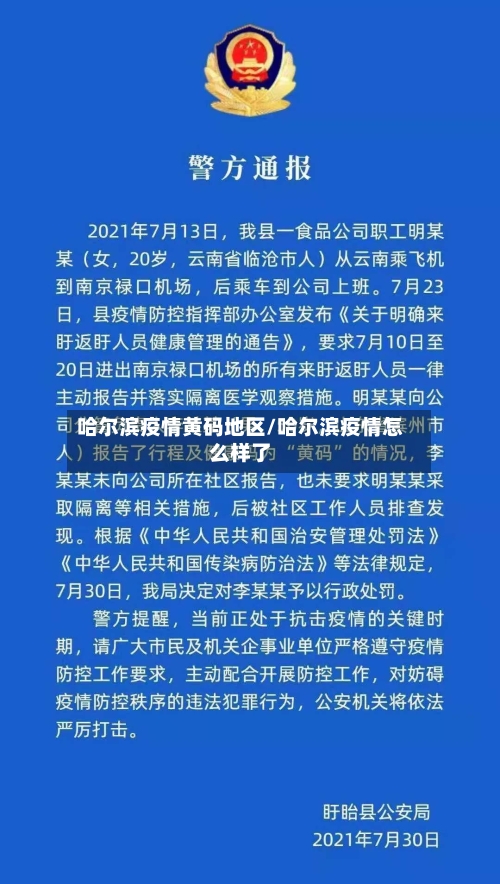 哈尔滨疫情黄码地区/哈尔滨疫情怎么样了-第2张图片