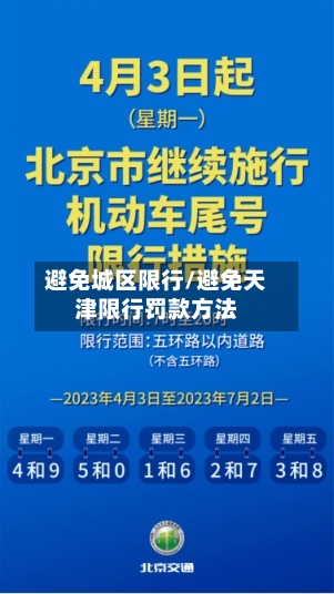 避免城区限行/避免天津限行罚款方法-第2张图片