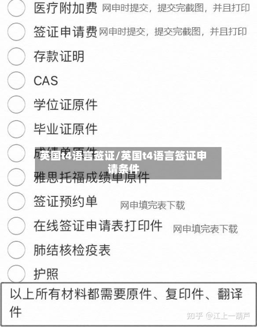 英国t4语言签证/英国t4语言签证申请条件-第2张图片