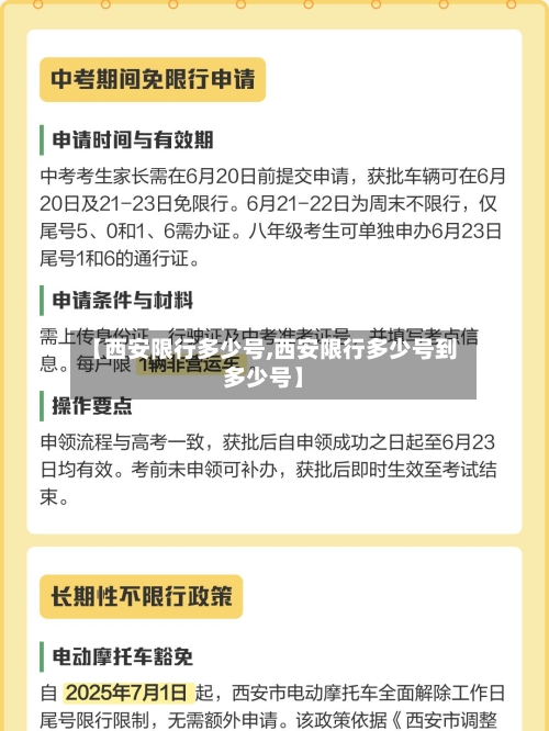 【西安限行多少号,西安限行多少号到多少号】
