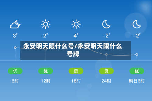 永安明天限什么号/永安明天限什么号牌-第2张图片