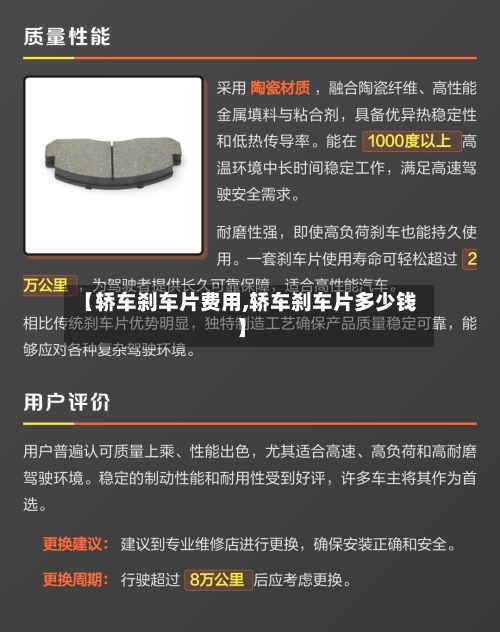 【轿车刹车片费用,轿车刹车片多少钱】-第2张图片