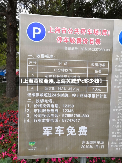 【上海黄牌费用,上海黄牌沪c多少钱】