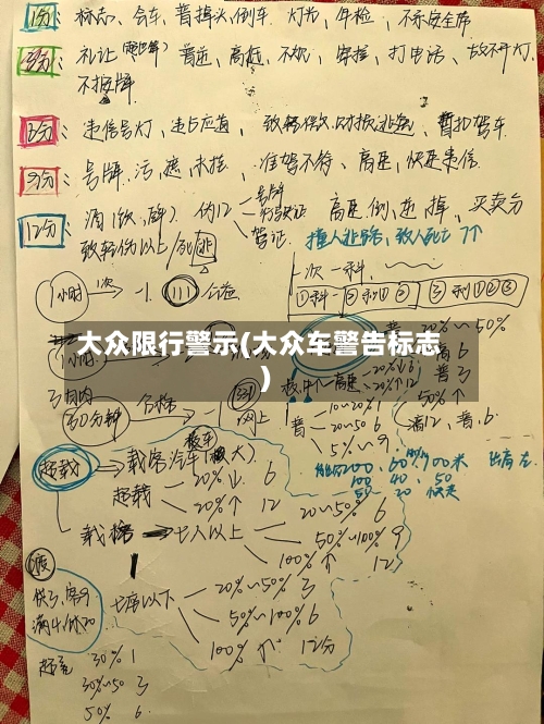 大众限行警示(大众车警告标志)-第3张图片