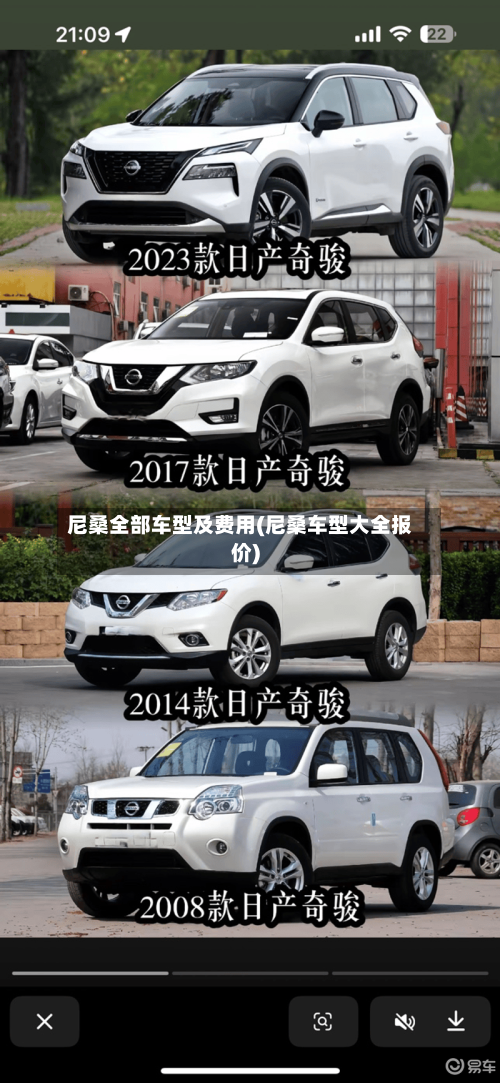 尼桑全部车型及费用(尼桑车型大全报价)-第2张图片