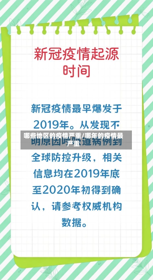 哪些地区的疫情严重/哪年的疫情最严重
