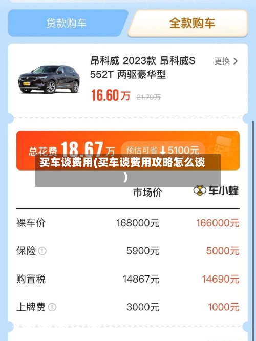 买车谈费用(买车谈费用攻略怎么谈)-第2张图片