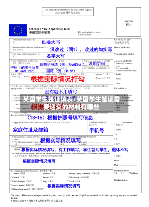 英国学生签证填表/英国学生签证需要递交的材料有哪些-第3张图片