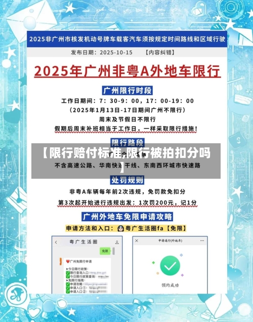 【限行赔付标准,限行被拍扣分吗】